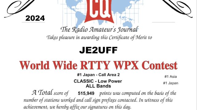 WPX RTTY 2024 overlay category
