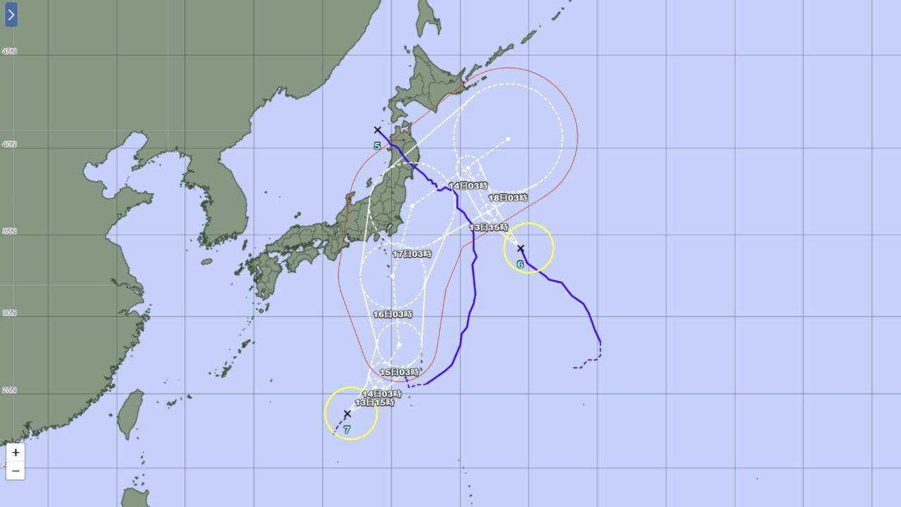 台風7号