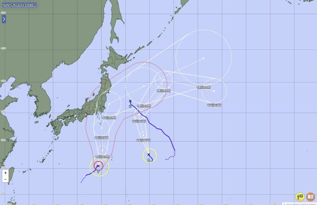 台風進路