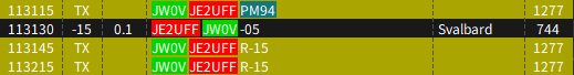JW0V  on 17m
