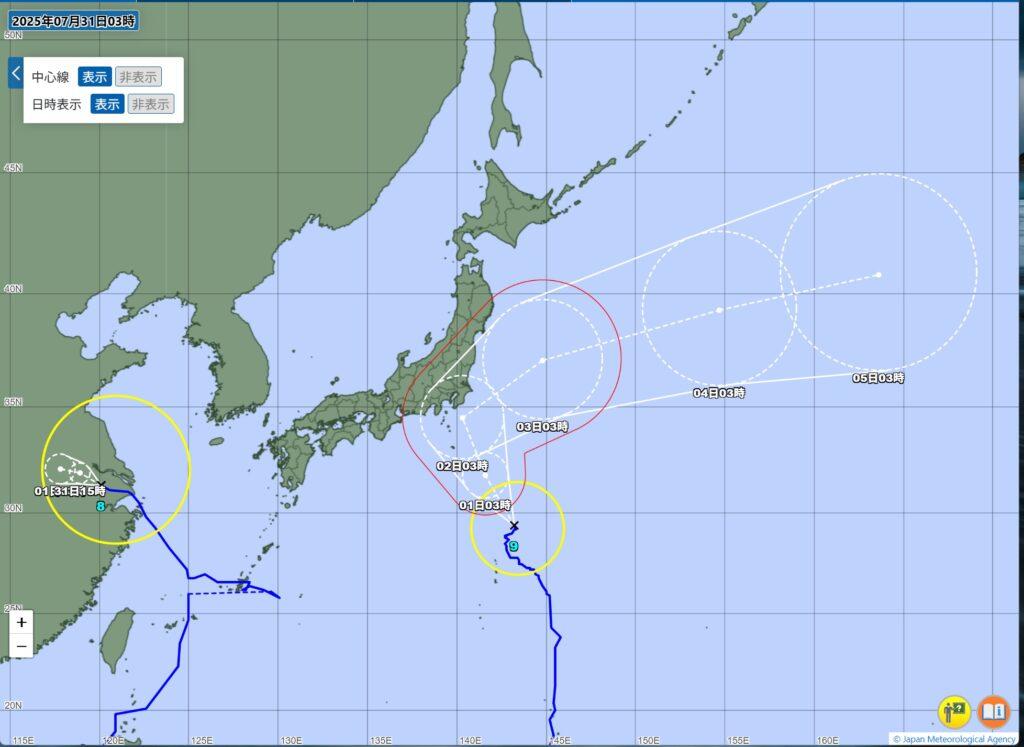 台風9号