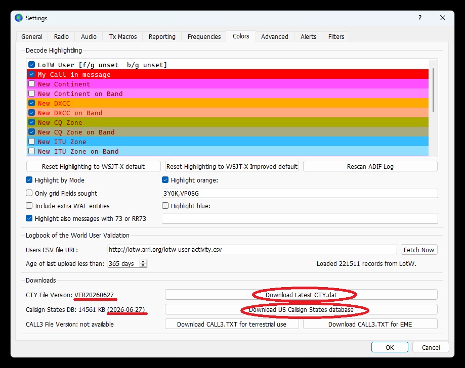 Color tab