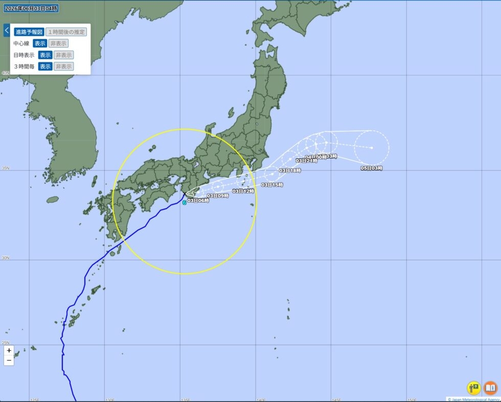 台風6号